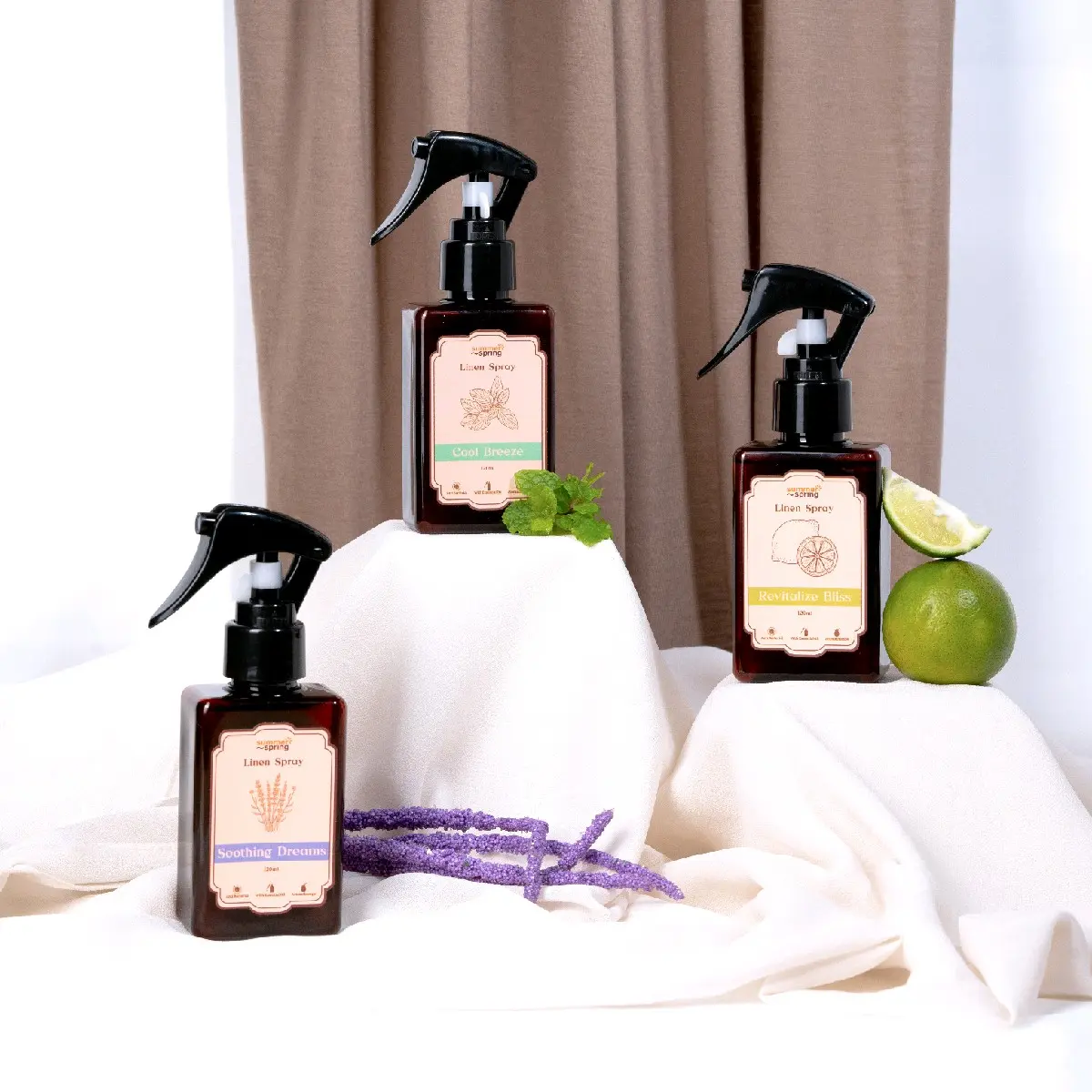 Summer Spring Essential Oil Linen and Room Spray Pengharum Ruangan Penghilang Bau Anti Bakteri