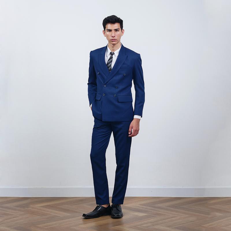 Mubeng - Elegant Jas Double Breasted Slimfit Wool Italy 8