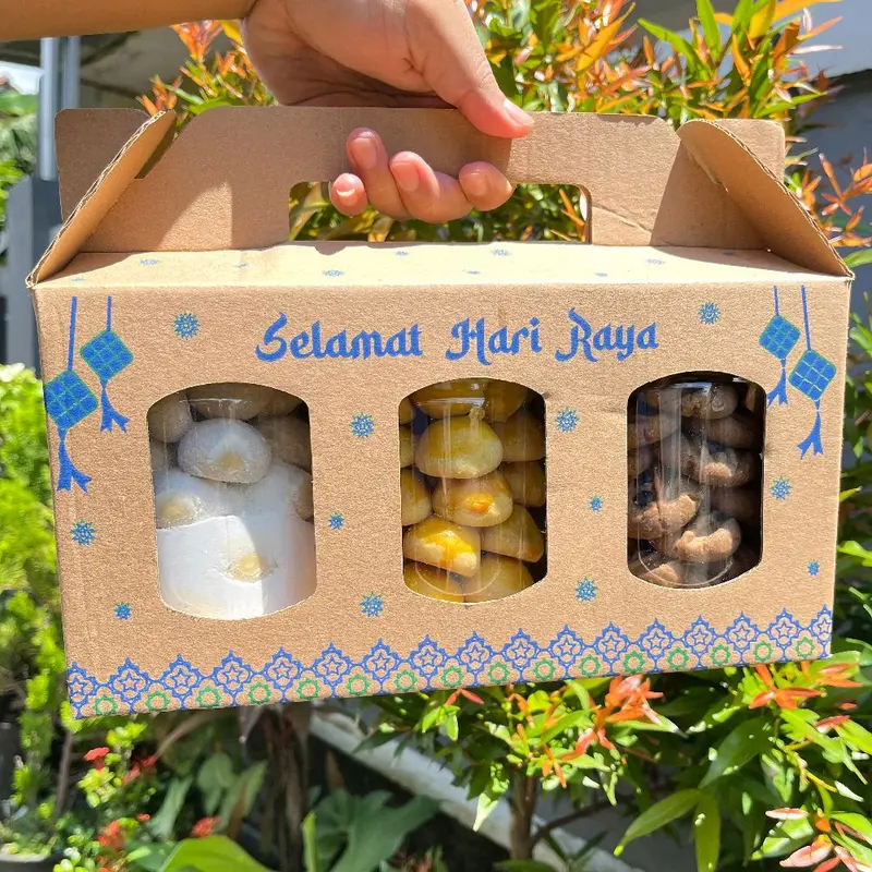 Paket hampers kue kering  homemade 3toples 600ml Cookies Nastar 1