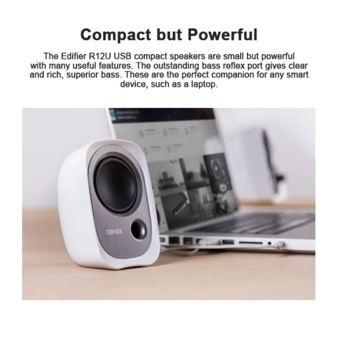 SPEAKER 2.0 ACTIVE EDIFIER R12U USB/AUX POWERED CONNECTION