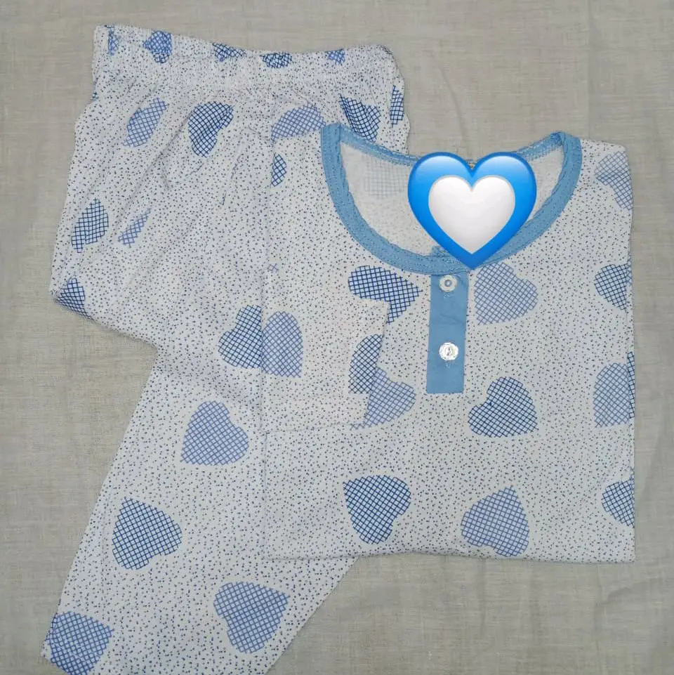 Baju Tidur dewasa BB 30-55kg,buat santai bahan kaos