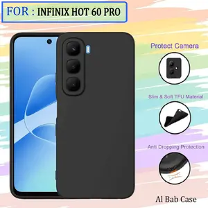 Case for infinix hot 60 pro Softcase Black Matte Premium Ultra Slim Case