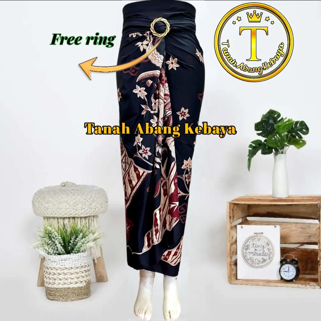 tanahabangkebaya Rok lilit batik jumputan wanita wisuda gratis ring motif terbaru