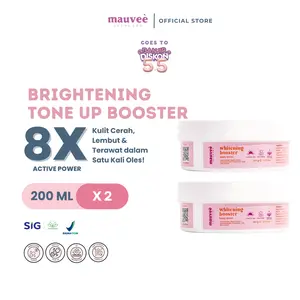 [2 PCS] MAUVEÉSKIN Brightening Tone Up Lotion Booster 8X Active Power 200 Gram