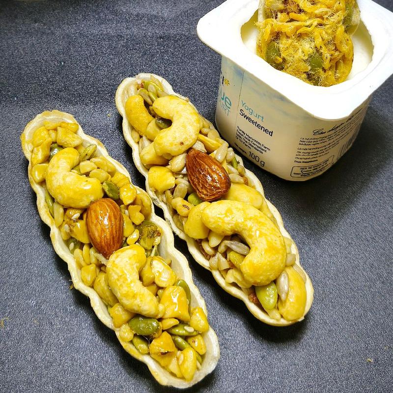 500garm Bánh thuyền mix hạt dinh dưỡng có gạo lứt không đường