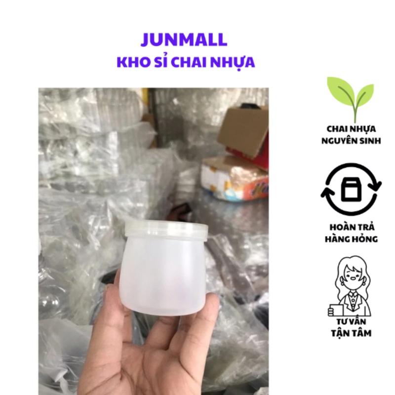 Combo 100 Hũ sữa chua 80ml 100ml 120ml 160ml hàng đẹp kèm nắp