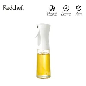 Redchef High Quality 220ml Cooking Oil Sprayer, Dispenser Minyak Kaca, Botol Semprot Pemanggang Food Grade Peralatan Dapur