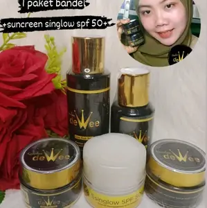 1 PAKET LENGAKP DEWEE SUNCREEN Spf 50 free Poch+ masker