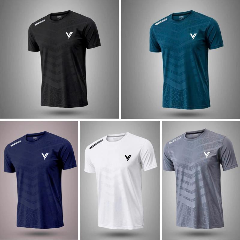 COMBO 3-5 ÁO THUN LẠNH LOGO CHỮ V MẪU MỚI NHẤT