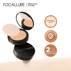 [Official] FOCALLURE Oil-control Powder Bedak Padat + Free Sponge