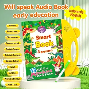 [Penjual lokal]smart book suara 3in1 elektronik bahasa indonesia inggris arab pintar buku edukasi  Indonesia 26 Materi Smartbook