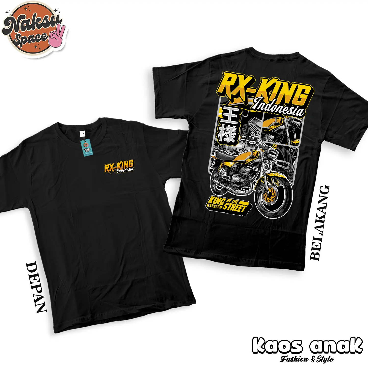 KAOS ANAK MOTIF RX KING INDONSIA BAJU ANAK GAMBAR MOTOR RX KING