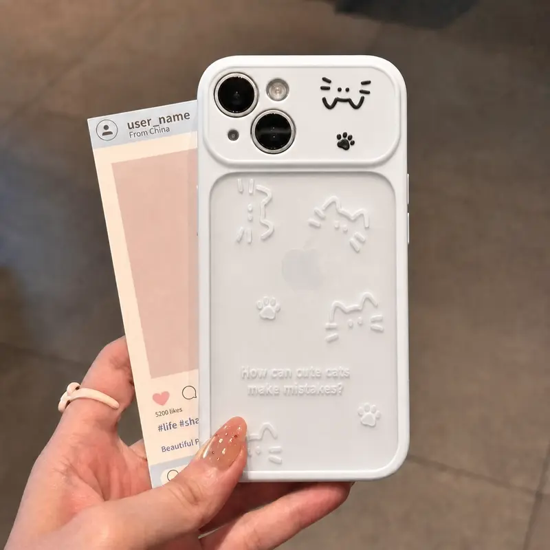 Casing HP Cat Series Soft Case Transparan Pelindung Kamera Premium ...