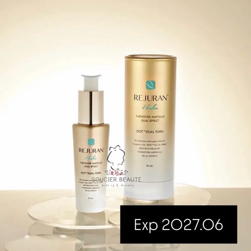 [ORI KOREA] Rejuran Healer Dual Effect Ampoule 30ml/Turnover Active Cream 50ml 5