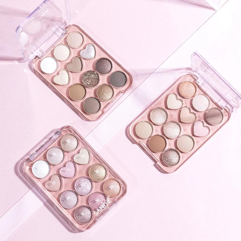 Product Introduction of Saniye E1271 Sweetheart Eyeshadow Palette 12 Warna 4