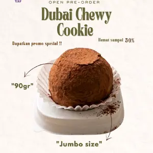 CBA Dubai Chewy Cookie - Jumbo size Spesial dengan Promo Hemat hingga 50%