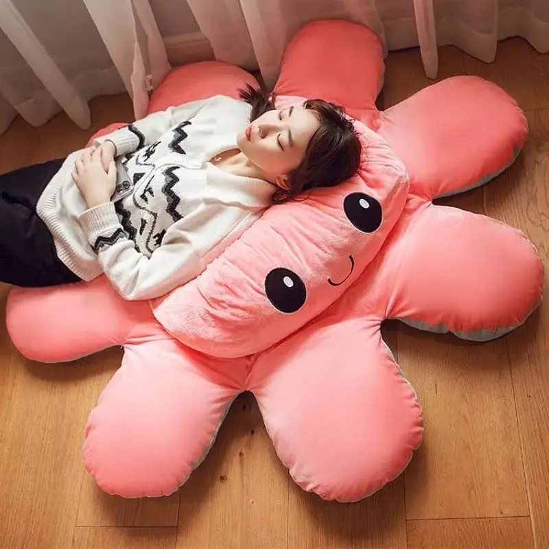 Boneka Gurita Octopus JUMBO Boneka Ubur ubur bolak balik berubah expresi 2