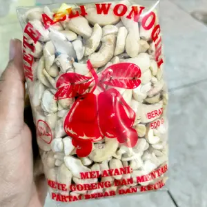 500 gr kacang mete patahan mentah kering Cemilan Food Snacks