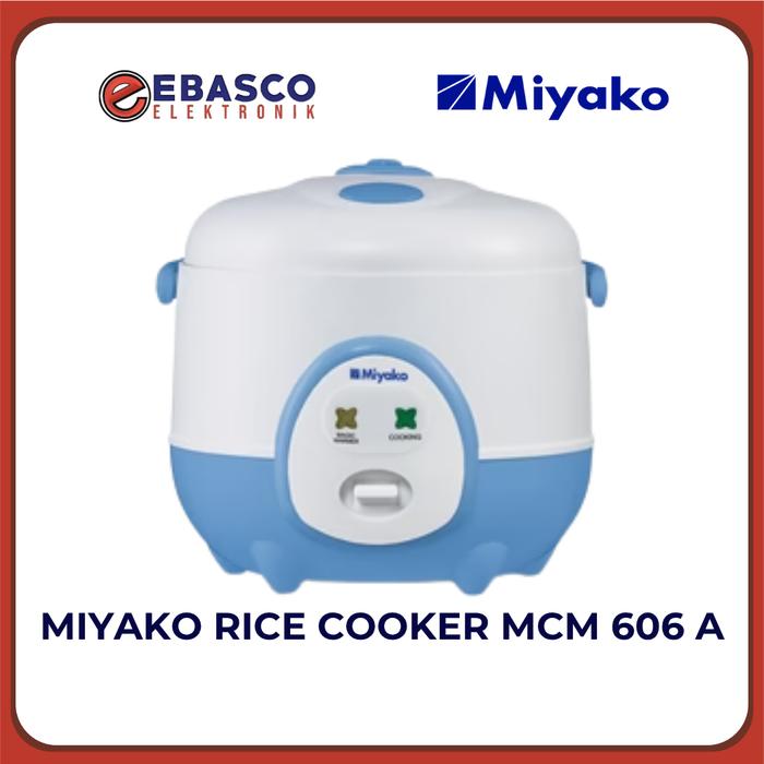 Gambar MIYAKO Rice Cooker MCM 606 A Kapasitas 0,6 Liter Portable Panci Anti Lengket Bergaransi Resmi dari Ebasco Elektronik Kab. Bandung Barat Tokopedia