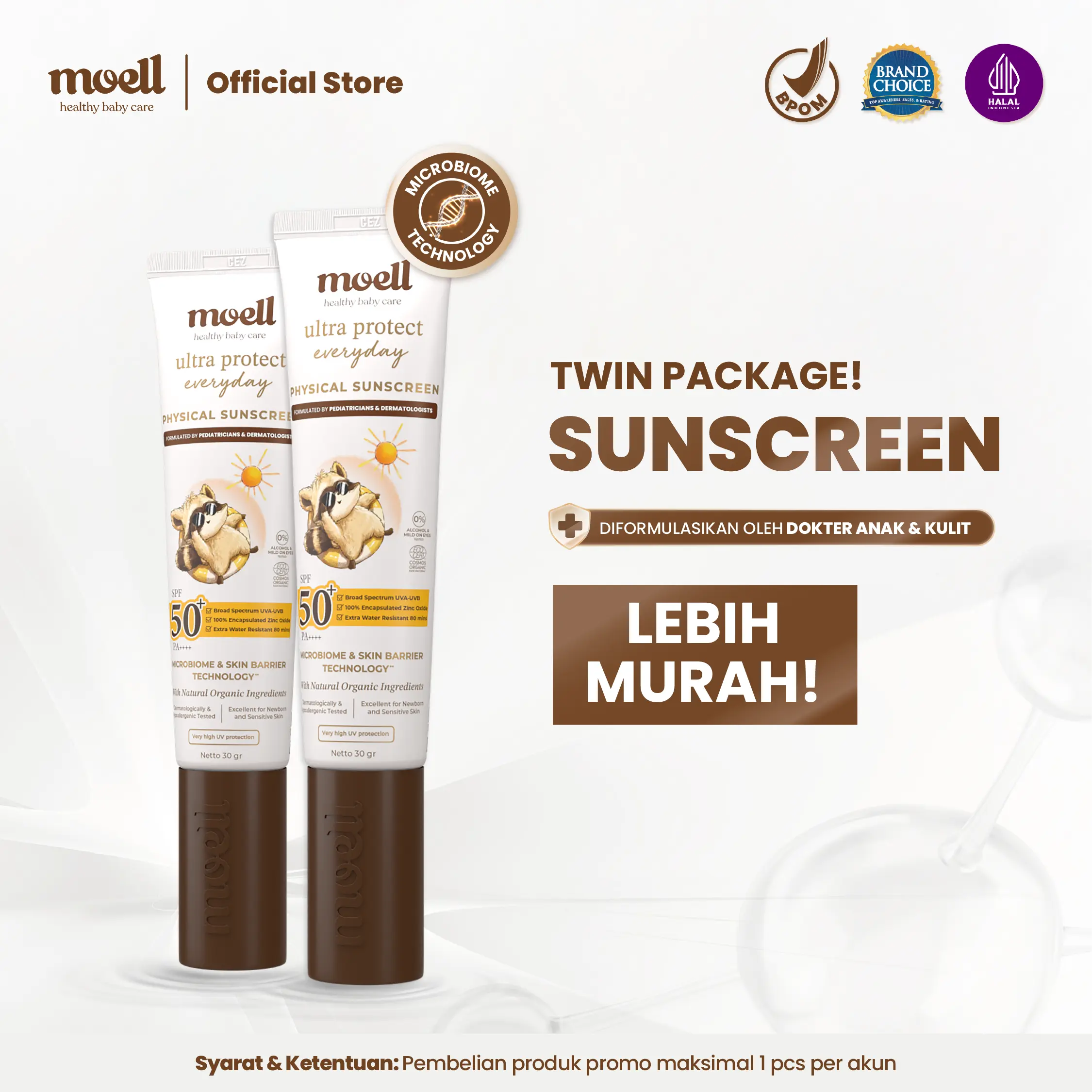 2 PCS SUNSCREEN 30gr