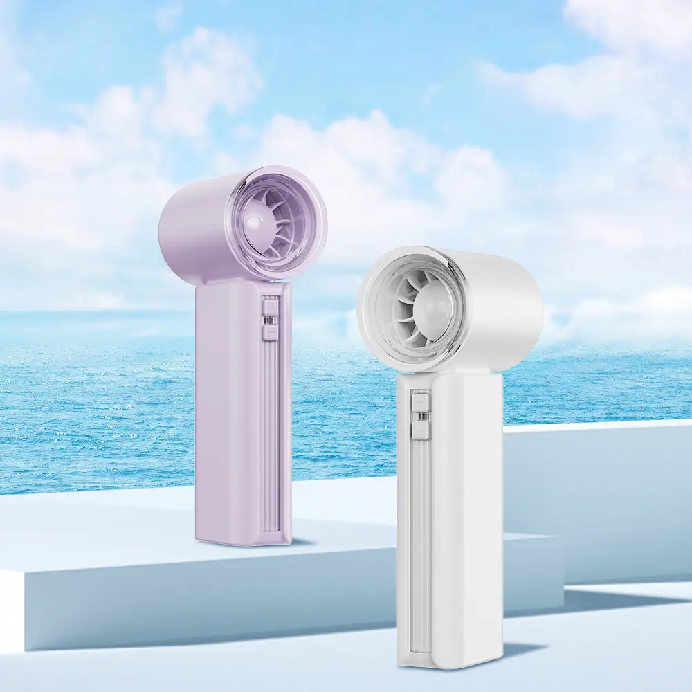 High-Speed Handheld Fan with 3000mAh Battery & 16000rpm Motor - 5 Adjustable Speeds, Compact & Pocket-Sized, Strong Airflow, Long Battery Life - Perfect for Outdoor Travel, Hiking & Summer Fun!