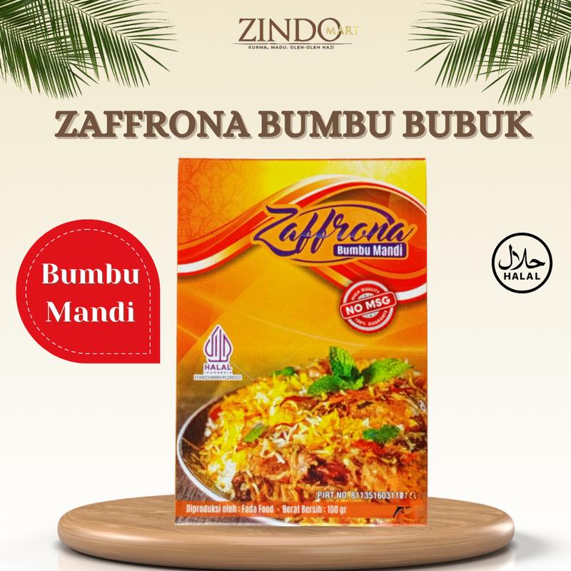 ZAFFRONA BUMBU BUBUK 100GR INSTANS MASAK NASI KEBULI, BIRYANI, MANDI, KABSA PRAKTIS TANPA MSG BERKUALITAS 4