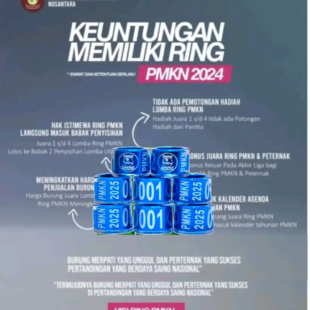 RING PMKN RING MERPATI RING PMKN 2025 ORIGINAL