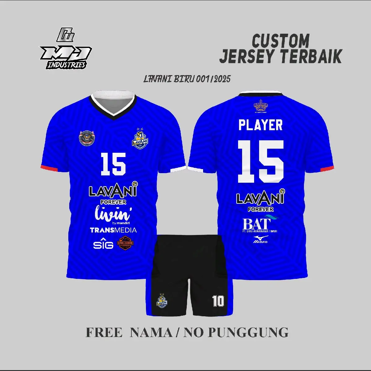 JERSEY LAVANI VOLLY PROLIGA TERBARU 2025 FREE NAMA DAN NOMOR - OLAHRAGA INDOR OUTDOR -SPORT Voli