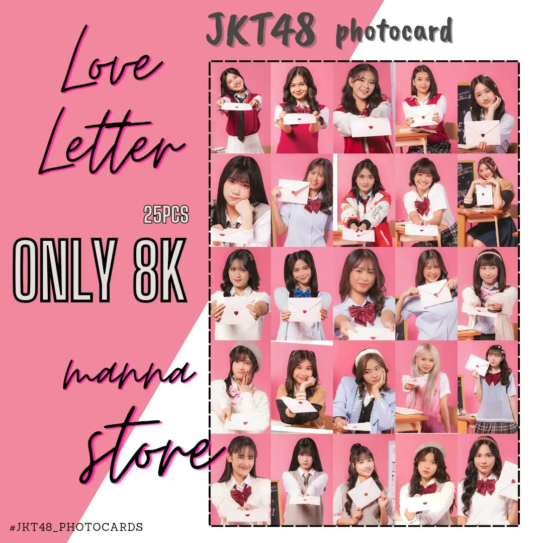 PHOTOCARD JKT48 LOVE LETTER SET 25PCS