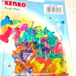 Kenko Color Trans Push Pins / Paku Pin Warna PN-30TR isi 30 Buah