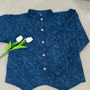 Flower Blouse Long Sleeve - Blazer Wanita Korean Look - Atasan Wanita Kondagan