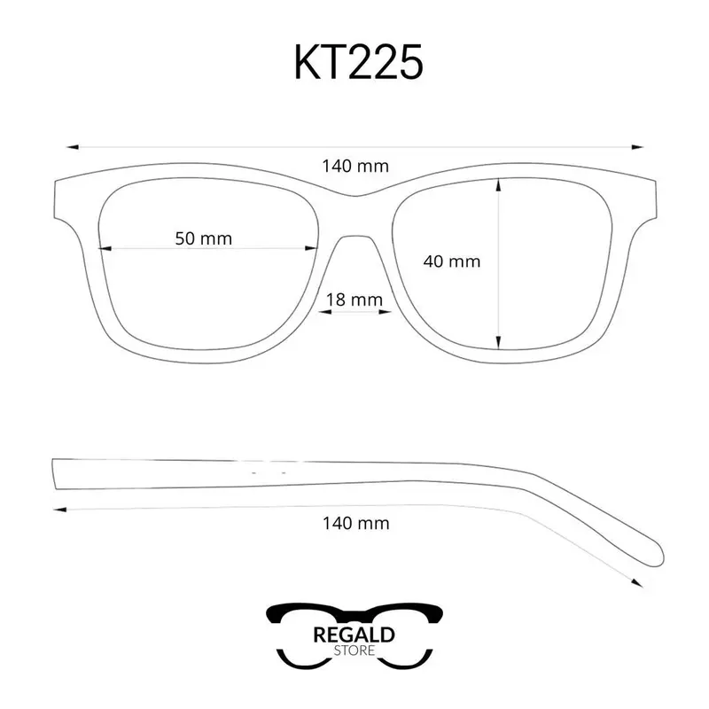 KACAMATA GAYA CLUBMASTER FRAME GANTUNG - KT225 4