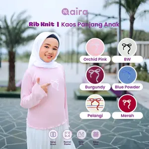 Qaira Kaos Anak Perempuan Cotton Knit Coquette