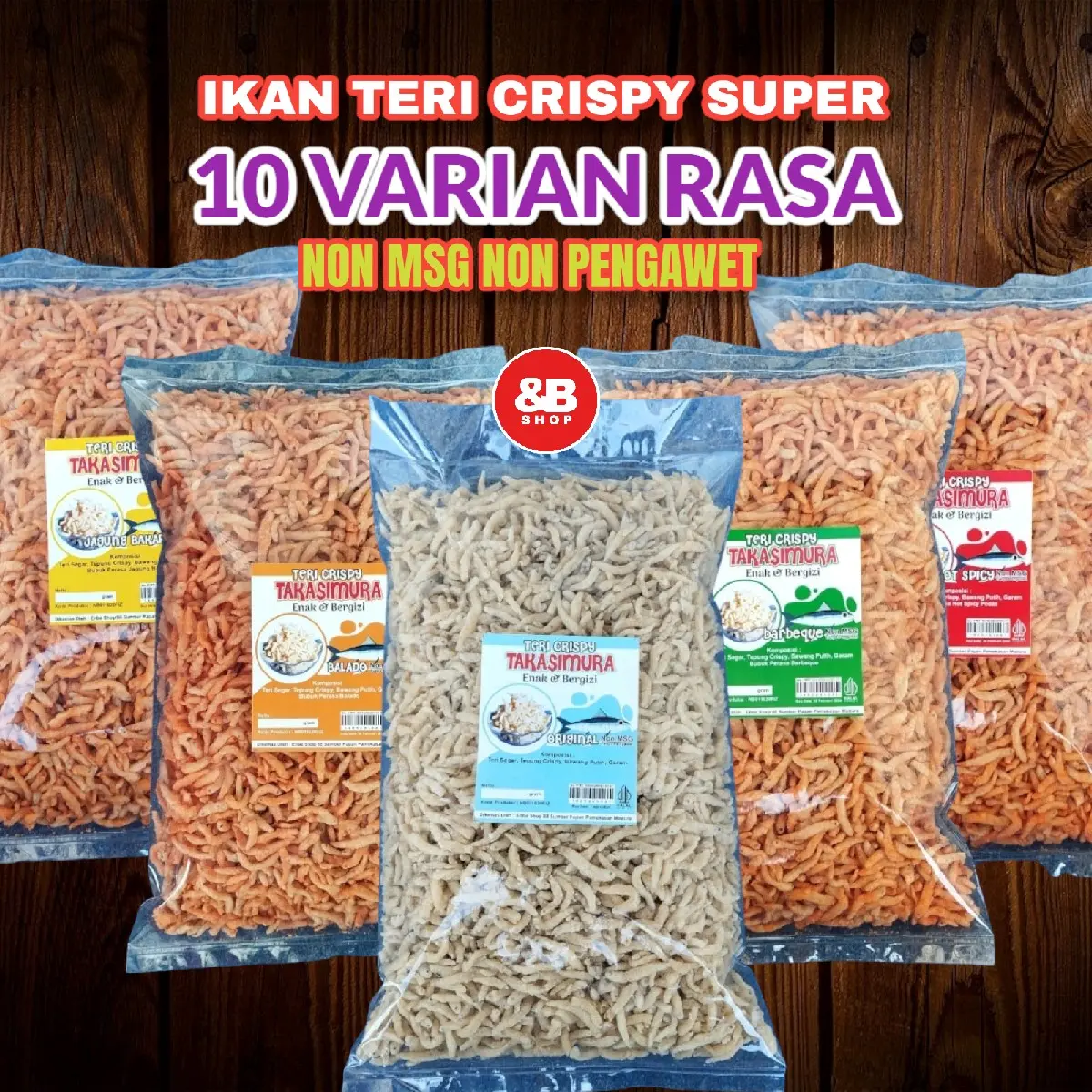 teri crispy 250 gram super camilan khas madura Food Instan Snack Laut