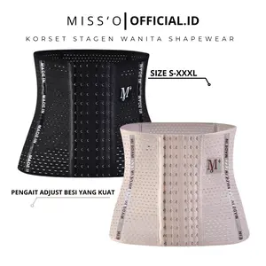 Missoofficial.id KR341 Korset Stagen Shapewear Ketat High Waist BodySlim Seamless Wanita corset