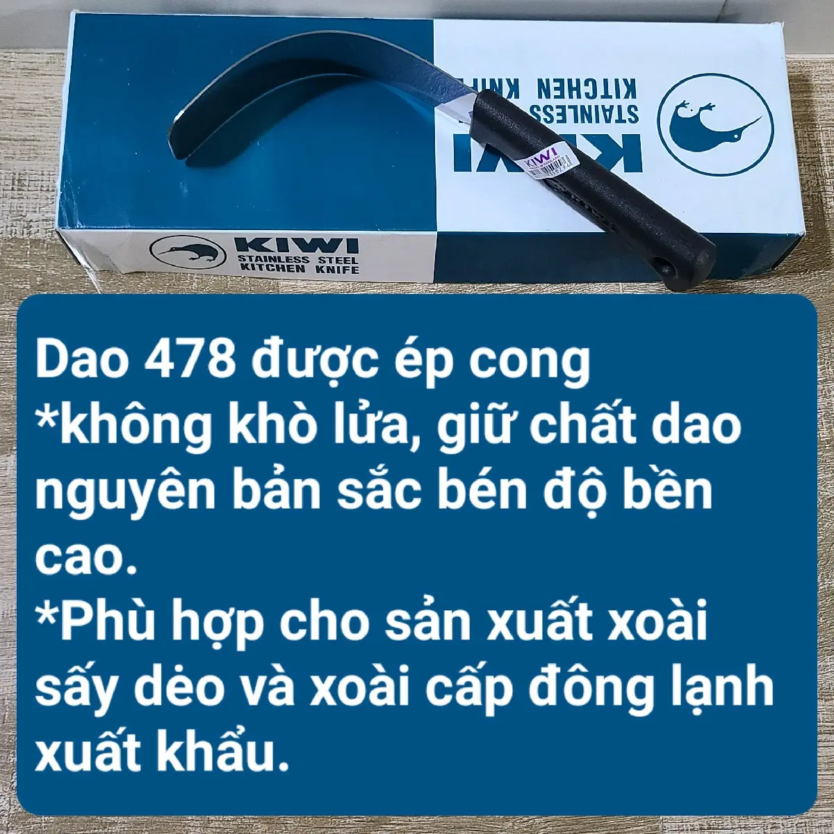 [ Mua 2 Dao tặng 1 Dao Bào ]Dao Cong Tách Gọt Thịt Xoài Kiwi Mã 478 Chuyên Dụng