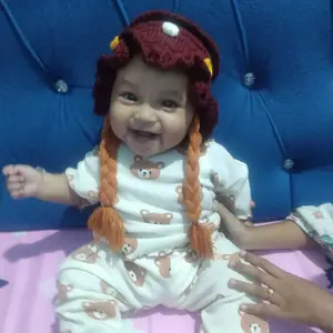 Topi rajutan satu set sama sepatu#Topirajutviral#Topibayi