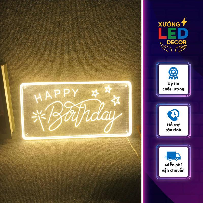   Xưởng Led Decor  Đèn LED Neon Khắc 3D | Bảng Hiệu Happy Birthday | Trang Trí Tiệc Sinh Nhật | Chiếu Sáng & Tạo Điểm Nhấn Không Gian 