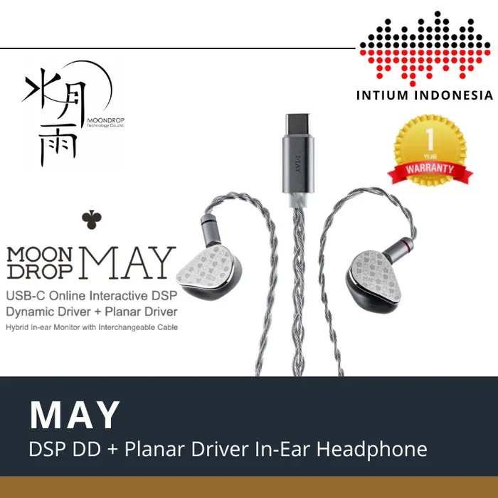 Moondrop MAY DSP Dynamic Driver + Planar Driver IEM In-Ear MonitorHeadphone