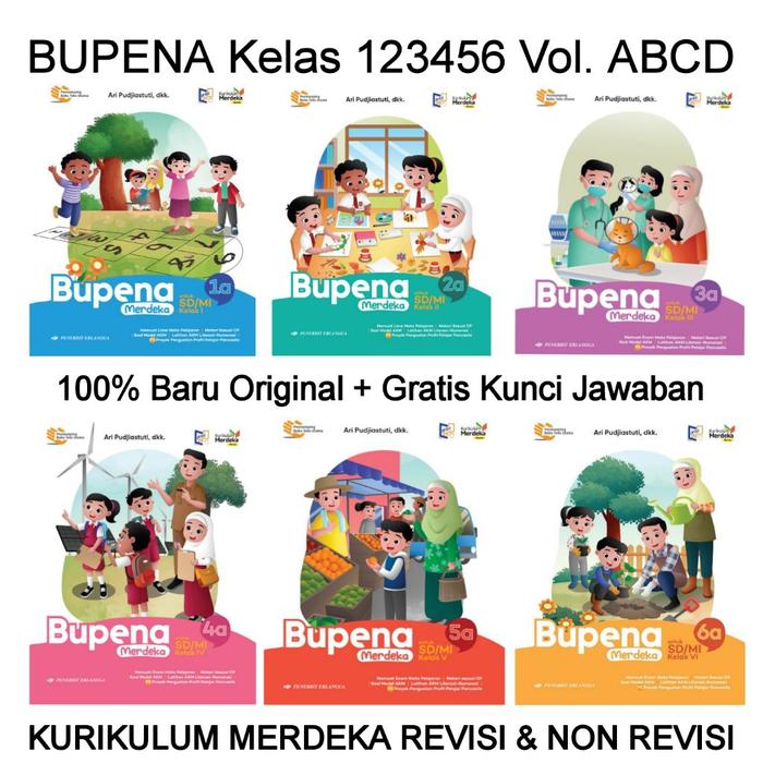 Jual BUKU BUPENA EDISI REVISI ERLANGGA JILID 1A 1B 1C 1D 2A 2B 2C 2D 3A ...