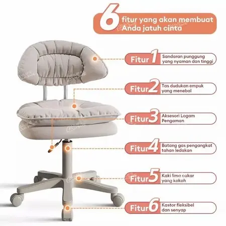 Kursi Putar Kursi Rias Kursi Salon Kursi Hidrolik Kursi Sandaran Kursi Bar Kursi Belajar Kursi Multifungsi Kursi Duduk Sofa Modern Kursi Kamar Chairs Furniture 7