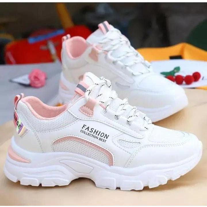 Product Introduction of Sepatu Wanita Sneakers Putih Korean Style Terbaru 2024 Casual Shoes sport Kasual Cewek olahraga Karet 6