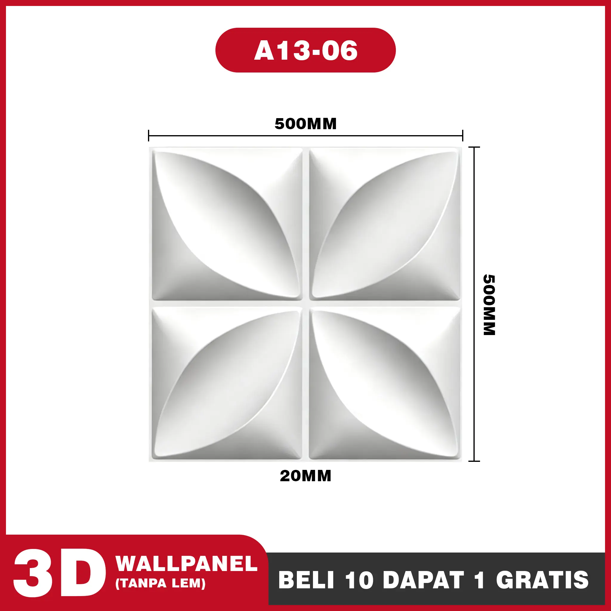 A13-06  |   11 PCS (50cm×50cm)