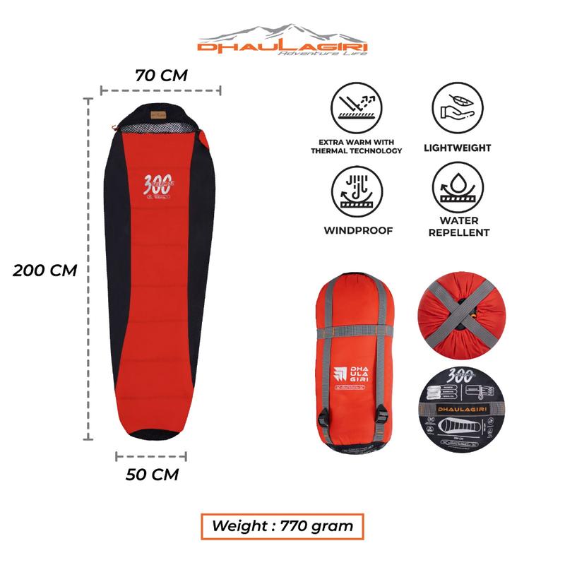 DH SLEEPING BAG DREAM OZ 300 THERMAL TECH Dhaulagiri Tidur Gunung Camping 4