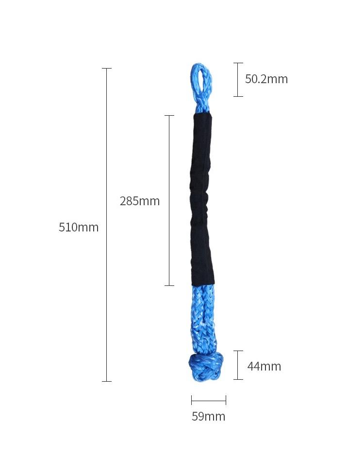 Product Introduction of Soft Shackle, 1/2" X 24" Light Weight Soft Shackle 56,000 LBS Breaking Strength with Extra Sleeves for Sailing SUV Off Road Towing ATV 13