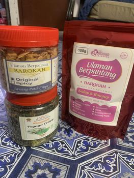 Product Review of Snack Snek Berpantang bawang putih peria pegaga lobak putih serunding halia bayam from F**t 0