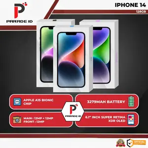 [ TIKTOK ] [ PID X WW ] Apple iPhone 14 ( 128GB ) | A15 Bionic Chip | Layar Super Retina XDR 6.1 Inci | Kamera Ganda 12MP+12MP | Baterai 3279mAh | Garansi Resmi 1 Tahun