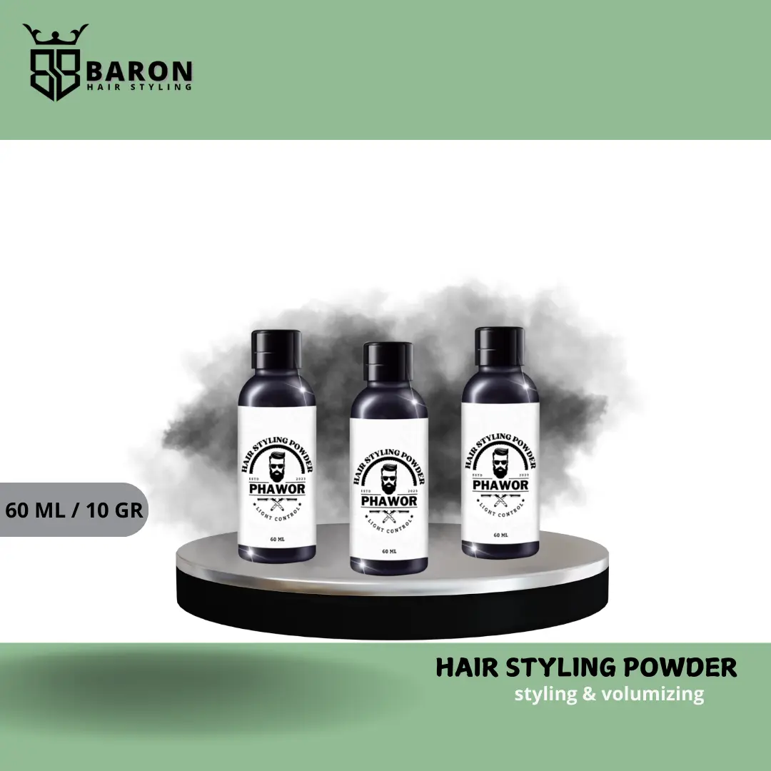 Hair Powder Pria by Phawor Hair Styling dan Volumizing 60 ml / 10 gram