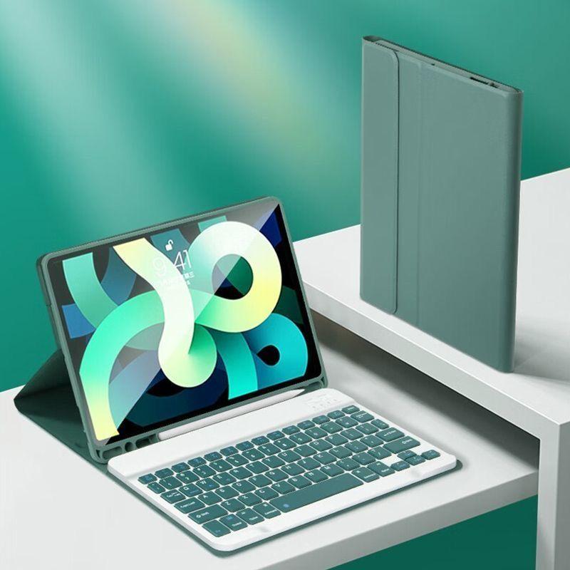 Ốp lưng cho iPad 12 , 11 inch ; bao gồm bàn phím không dây có thể tháo rời + vỏ