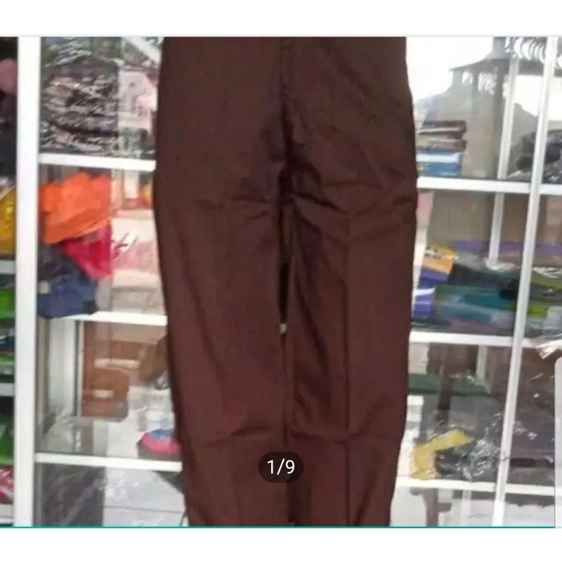 Product Introduction of Seragam SMP Panjang Cokla t/ SMA Celana Panjang Coklat / Seragam Pramuka / Seragam Sekolah Celana SMP Celana SMA Panjang Coklat 4